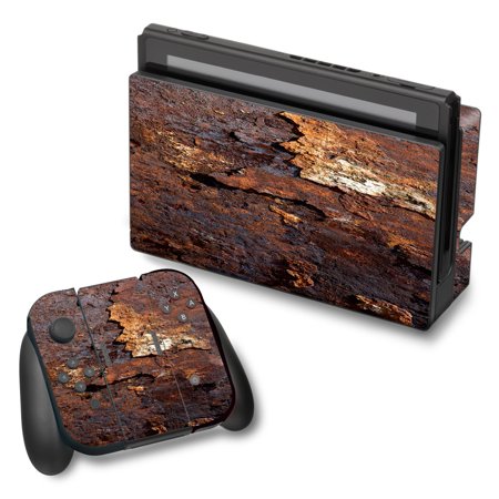 Skin Decal For Nintendo Switch Vinyl Wrap / Rusted Away Metal Flakes Of Rust Panel
