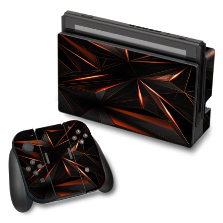 Skin Decal For Nintendo Switch Vinyl Wrap / Sharp Glass Like Crystal Abstract