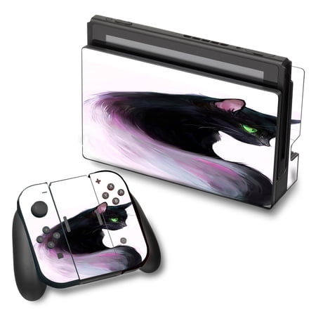 Skin Decal For Nintendo Switch Vinyl Wrap / Siamese Cat Green Eyes