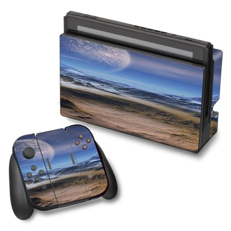 Skin Decal For Nintendo Switch Vinyl Wrap / Space Planet Moon Surface Outerspace