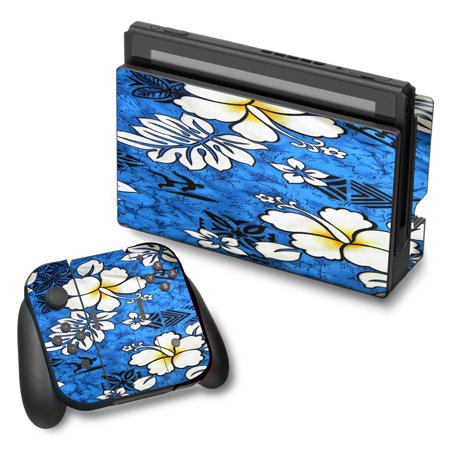 Skin Decal For Nintendo Switch Vinyl Wrap / Tropical Hibiscus Floral Pattern