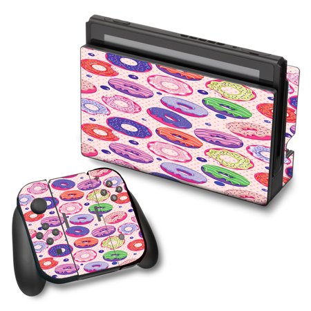 Skin Decal For Nintendo Switch Vinyl Wrap / Yummy Donuts Doughnuts Pink