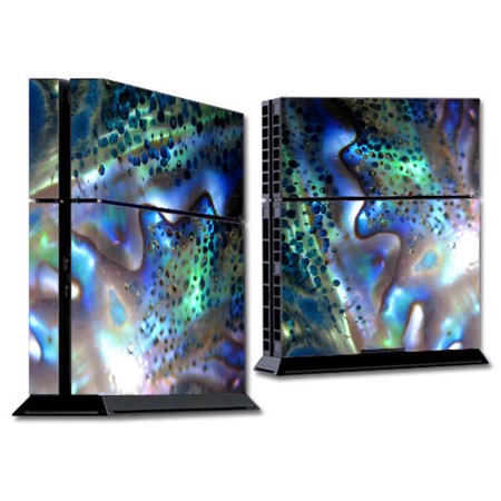 Skin Decal For Ps4 Playstation 4 Console / Abalone Pearl Sea Shell Green Blue