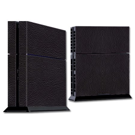 Skin Decal For Ps4 Playstation 4 Console / Black Leather Pattern Look