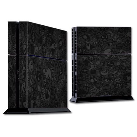 Skin Decal For Ps4 Playstation 4 Console / Black Sticker Slap Design