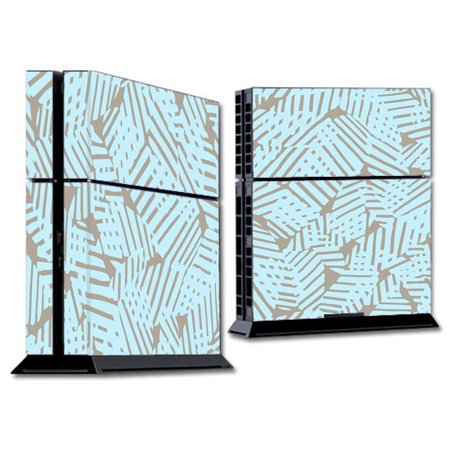 Skin Decal For Ps4 Playstation 4 Console / Blue Beige Pattern