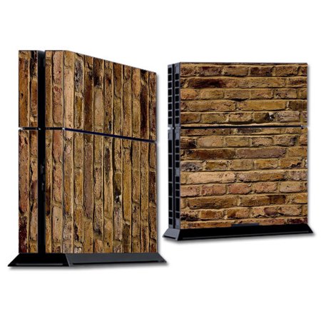 Skin Decal For Ps4 Playstation 4 Console / Brown Rough Brick Wall