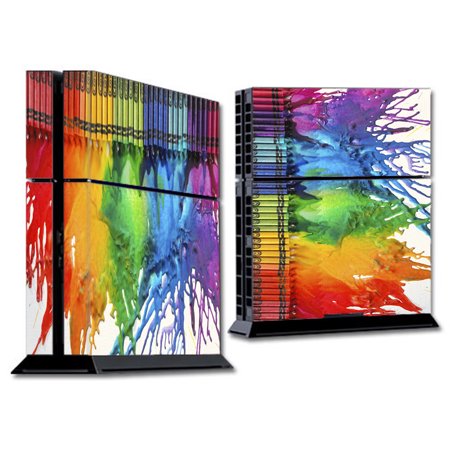 Skin Decal For Ps4 Playstation 4 Console / Crayon Splatter