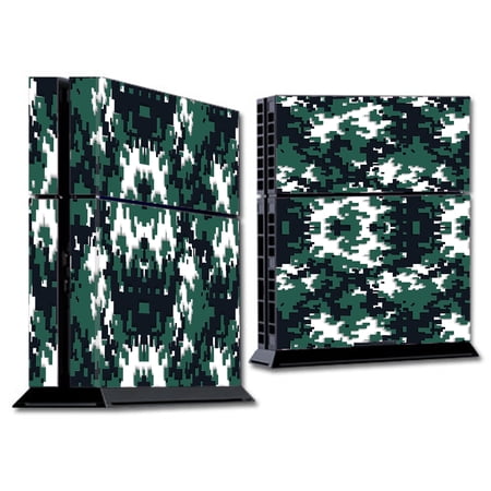 Skin Decal For Ps4 Playstation 4 Console / Digi Camo Team Colors Camouflage Green Black