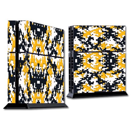 Skin Decal For Ps4 Playstation 4 Console / Digi Camo Team Colors Camouflage Yellow Blue