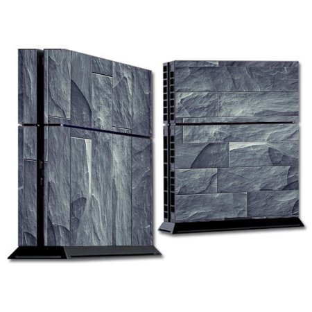 Skin Decal For Ps4 Playstation 4 Console / Grey Slate Panel Brick Wall Bricks