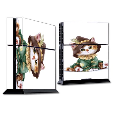 Skin Decal For Ps4 Playstation 4 Console / Kitten Scarecrow