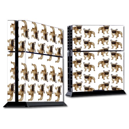 Skin Decal For Ps4 Playstation 4 Console / Little Bulldogs In Sunglasses