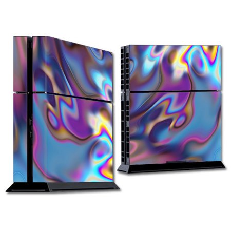 Skin Decal For Ps4 Playstation 4 Console / Opalescent Resin Marble Oil Slick