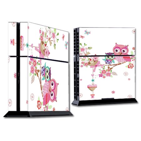Skin Decal For Ps4 Playstation 4 Console / Owls In Tree Teacup Cupcake