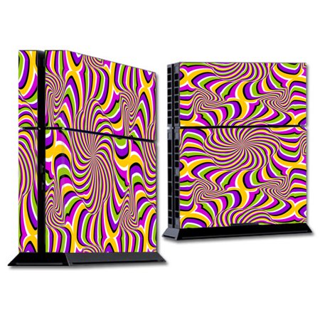 Skin Decal For Ps4 Playstation 4 Console / Psychedelic Swirls Motion Holographic