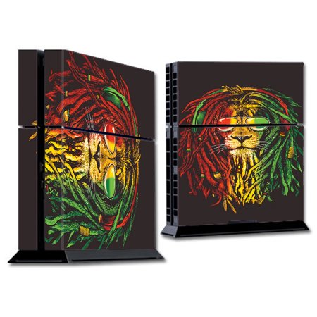 Skin Decal For Ps4 Playstation 4 Console / Rasta Dread Lion Irie