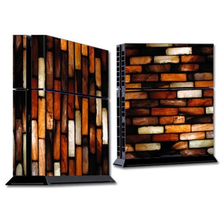 Skin Decal For Ps4 Playstation 4 Console / Stained Glass Bricks Brick Wall