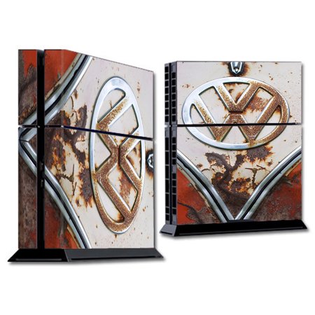 Skin Decal For Ps4 Playstation 4 Console / Vw Bus Rust, Split Window Van