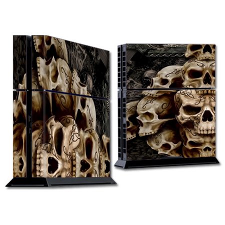 Skin Decal For Ps4 Playstation 4 Console / Wicked Skulls Tattooed