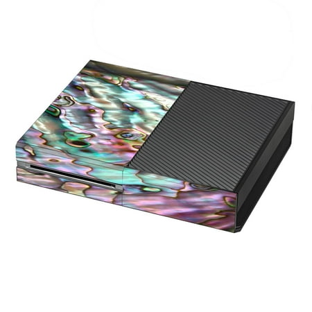 Skin Decal For Xbox One Console / Abalone Pink Green Purple Sea Shell