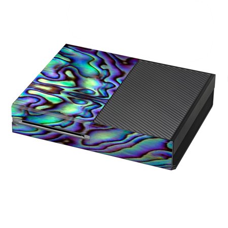 Skin Decal For Xbox One Console / Abalone Sea Shell Green Blue Purple