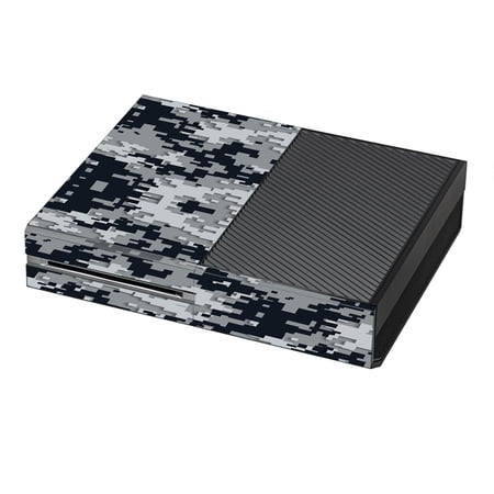 Skin Decal For Xbox One Console / Digi Camo Team Colors Camouflage Black Silver