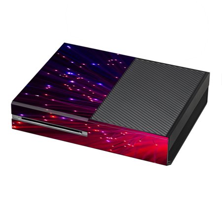 Skin Decal For Xbox One Console / Fiber Optics Red Needles Space