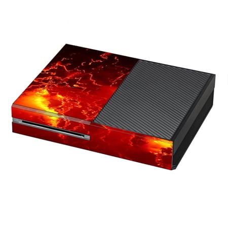 Skin Decal For Xbox One Console / Fire Lava Liquid Flowing