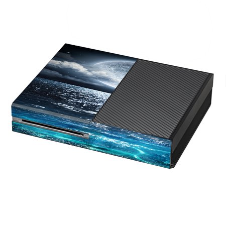 Skin Decal For Xbox One Console / Giant Moon Over The Ocean