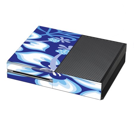Skin Decal For Xbox One Console / Hibiscus Hawaii Flower Blue