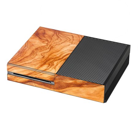Skin Decal For Xbox One Console / Marble Wood Design Cherry Mahogany