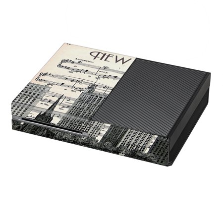 Skin Decal For Xbox One Console / New York City Music Notes