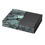 Skin Decal For Xbox One Console / Patina Metal And Wood Blue