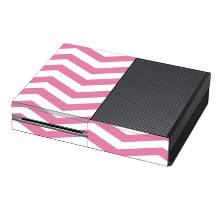 Skin Decal For Xbox One Console / Pink Chevron