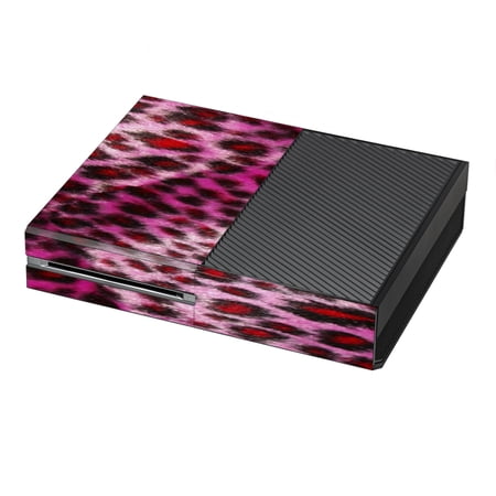 Skin Decal For Xbox One Console / Pink Fur, Cheetah