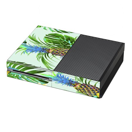 Skin Decal For Xbox One Console / Tropical Floral Pattern Pineapple Palm Trees