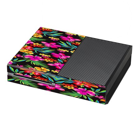 Skin Decal For Xbox One Console / Tropical Flowers, Hawaii