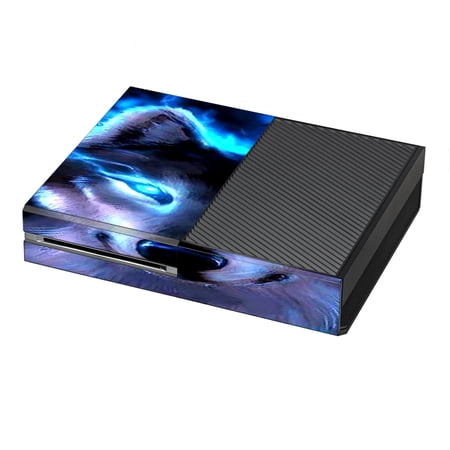 Skin Decal For Xbox One Console / Wolf Glowing Eyes Fire