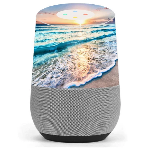 Skin Decal Vinyl Wrap for Google Home stickers skins cover/ sunset on beach