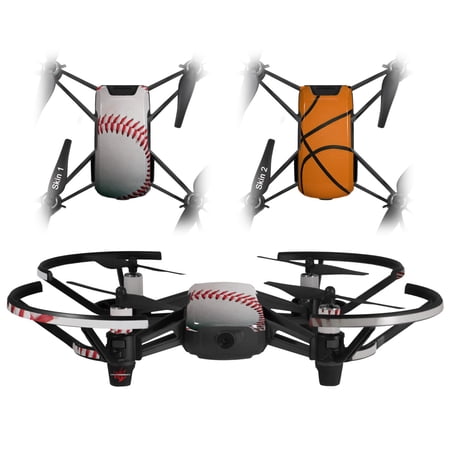 Skin Decal Wrap 2 Pack for DJI Ryze Tello Drone Baseball DRONE NOT INCLUDED