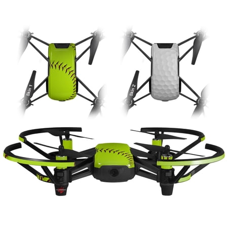 Skin Decal Wrap 2 Pack for DJI Ryze Tello Drone Softball DRONE NOT INCLUDED