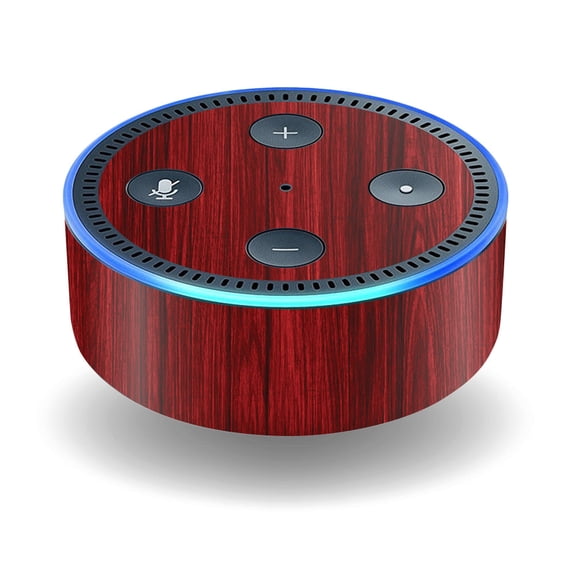 Skin Decal Wrap Compatible With Amazon Echo Dot (2nd Gen) Cherry Grain