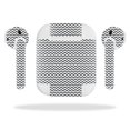thumbnail image 1 of Skin Decal Wrap Compatible With Apple AirPods Sticker Design Gray Chevron, 1 of 4