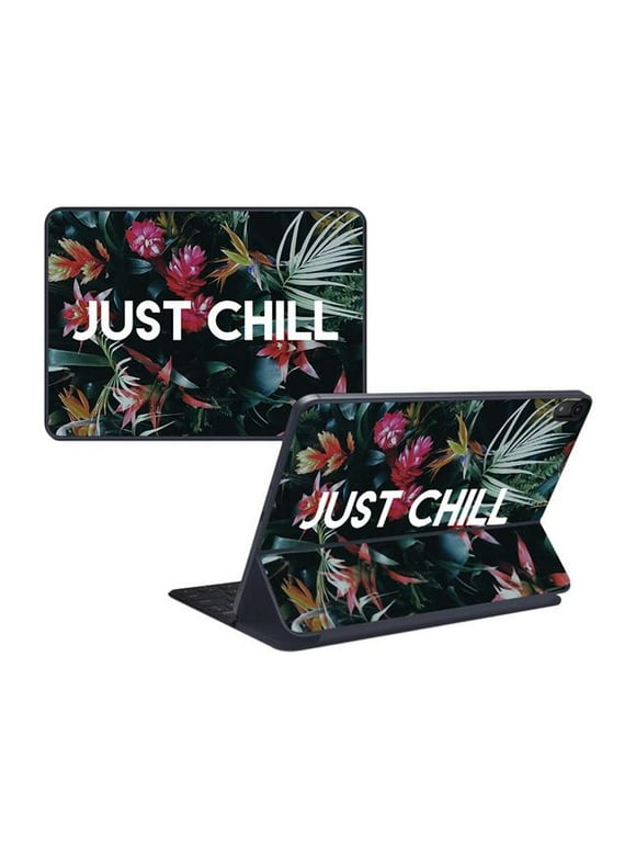 Skin Decal Wrap Compatible With Apple iPad Pro Smart Keyboard 11" (2018) Sticker Design Just Chill