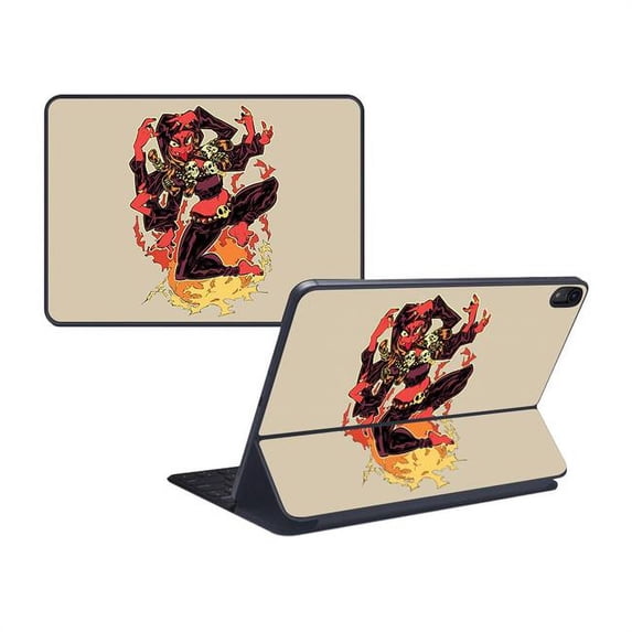 Skin Decal Wrap Compatible With Apple iPad Pro Smart Keyboard 11" (2018) Sticker Design Kali