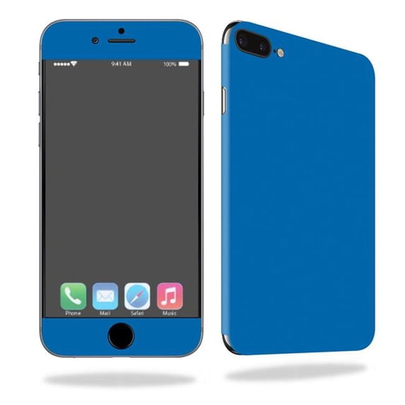 Skin Decal Wrap Compatible With Apple iPhone 7 Plus Solid Blue
