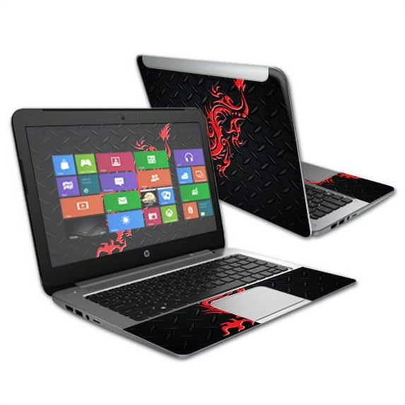 Skin Decal Wrap Compatible With HP Stream 14" (2015) Laptop cover Sticker Design Red Dragon