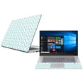 thumbnail image 1 of Skin Decal Wrap Compatible With Lenovo Ideapad 530S 15" (2018) Sticker Design Aqua Chevron, 1 of 4