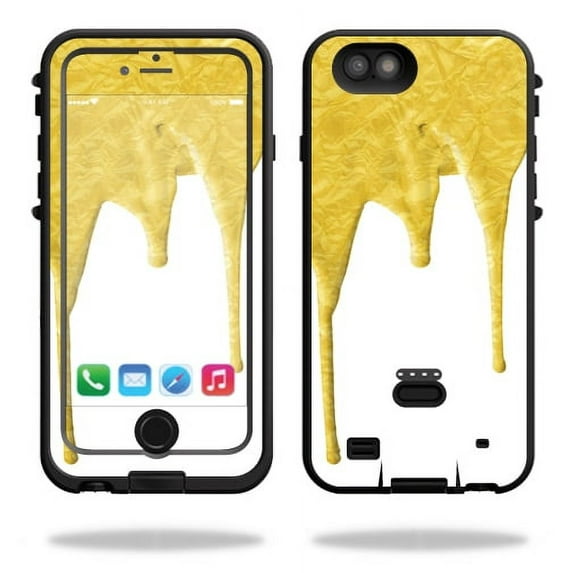 Skin Decal Wrap Compatible With LifeProof FRE Power iPhone 6/6S Case cover Gold Drip